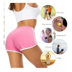 Dark Grey, Authentic Pink 2 Pack Cotton Sport Shorts Yoga Dance Short Pants Summer Athletic Shorts