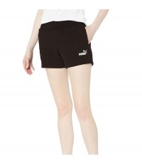 Puma Black Women's Essentials 4" Sweat Shorts